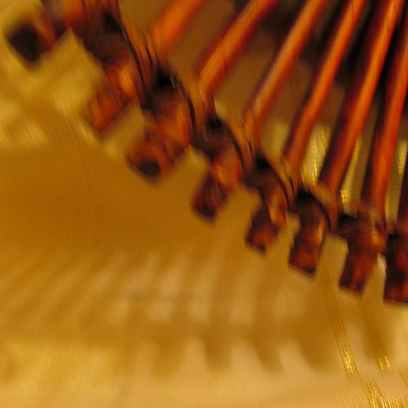 VINTAGE BAMBOO CANDLE HOLDER( GRAPES) FLOWERS) NICE BALLS ETC. - Picture 3 of 16